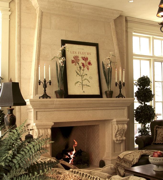 Fireplace mantel